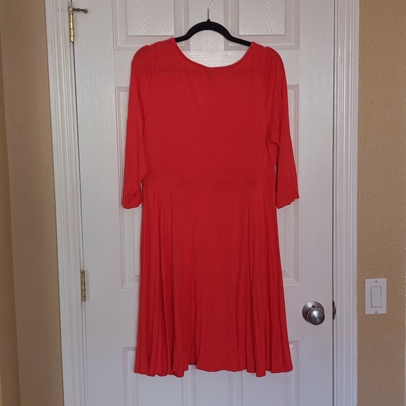 Torrid Coral Jersey Skater Dress - Picture 4 of 4